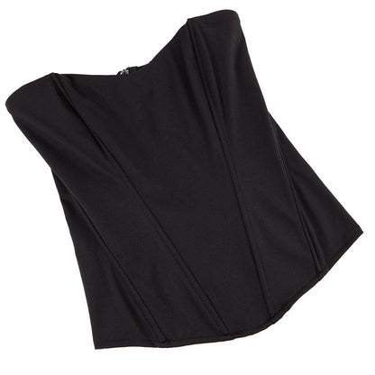 < img src="model.jpg" alt=Croset Top black Adorn your body