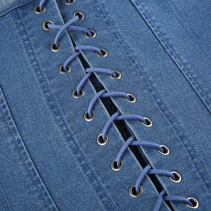 < img src="model.jpg" alt=Women tight daily croset denim