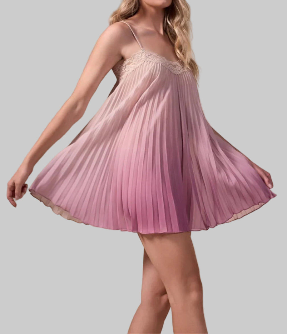 < img src="model.jpg" alt=Sheet Nightgown Chiffon Dress