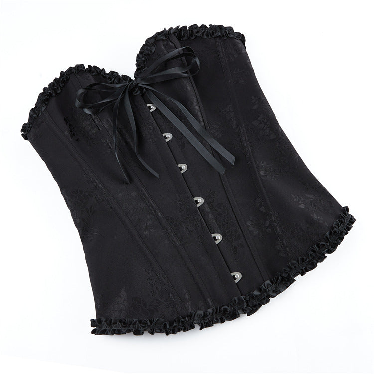 < img src="model.jpg" alt=  Lace Corset Top Sexy  Body Shaping Clothes