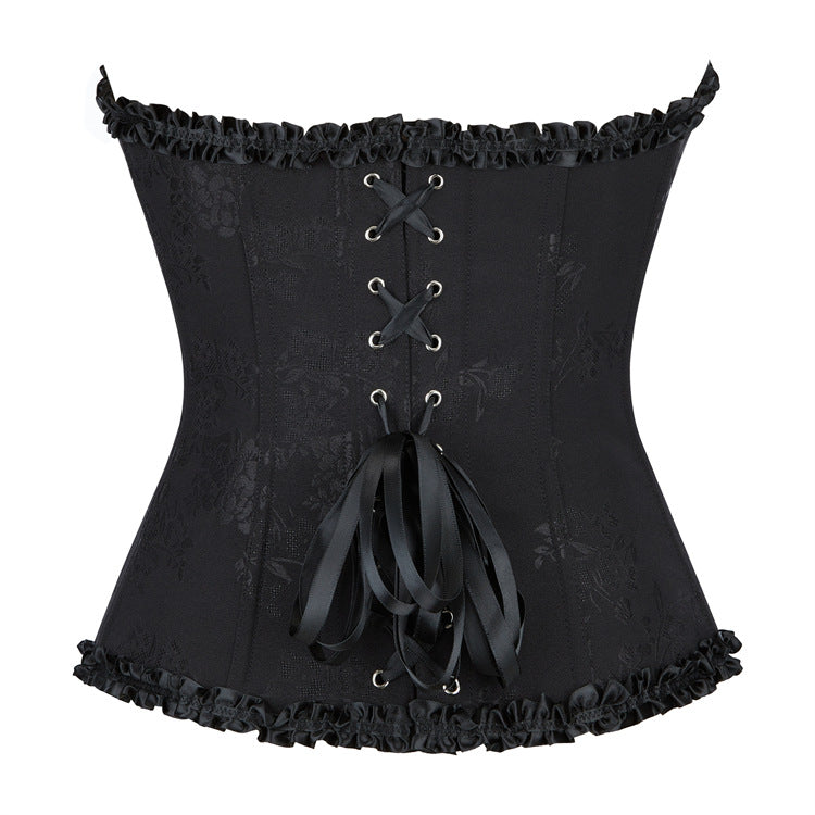 < img src="model.jpg" alt=  Lace Corset Top Sexy  Body Shaping Clothes
