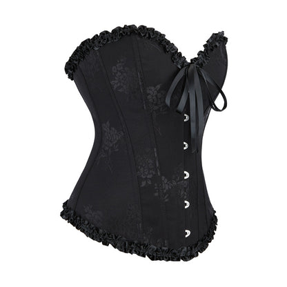 < img src="model.jpg" alt=  Lace Corset Top Sexy  Body Shaping Clothes