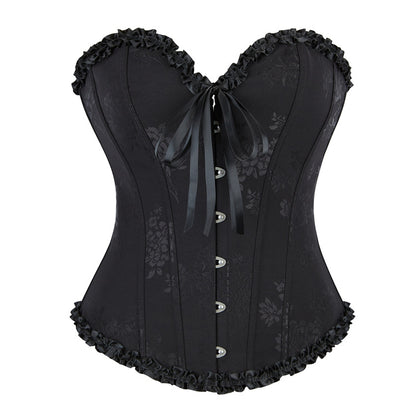 < img src="model.jpg" alt=  Lace Corset Top Sexy  Body Shaping Clothes