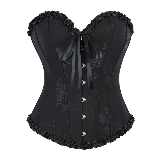 < img src="model.jpg" alt=  Lace Corset Top Sexy  Body Shaping Clothes
