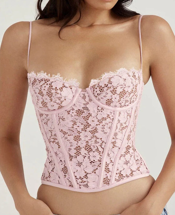 < img src="model.jpg" alt=ROSE LACE UNDERWIRED CORSET&OUTFITS